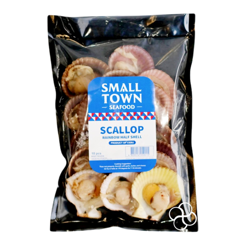 Small Town Scallop Half Shell Regular | 500g 24pcs