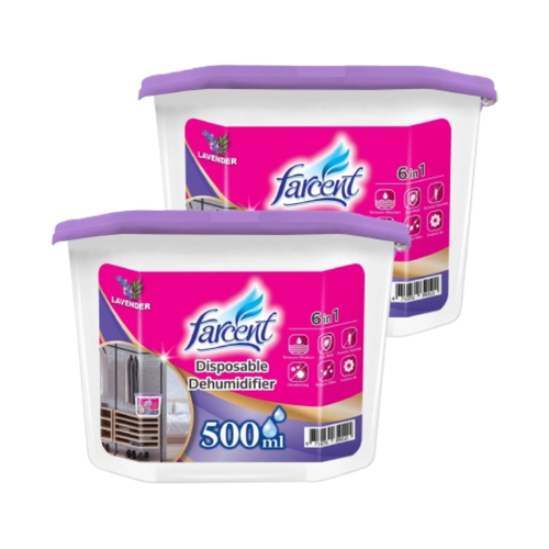 Farcent Dehumidifier Lavender  | 500ml 2pcs