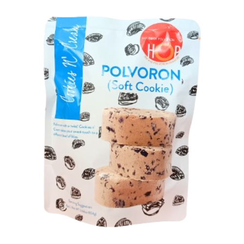 Hop Polvoron Cookies And Cream | 104g 8pcs